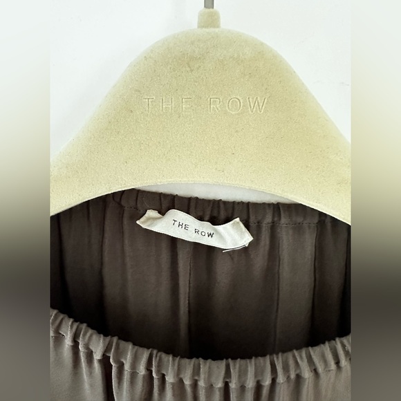 The Row Rain Top in forest green silk size Small - Picture 2 of 4